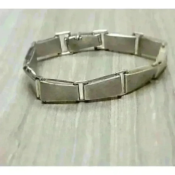 Tiffany & Co Sterling Silver Gehry Torque Link Bracelet Mens 8.5" - Picture 2 of 5